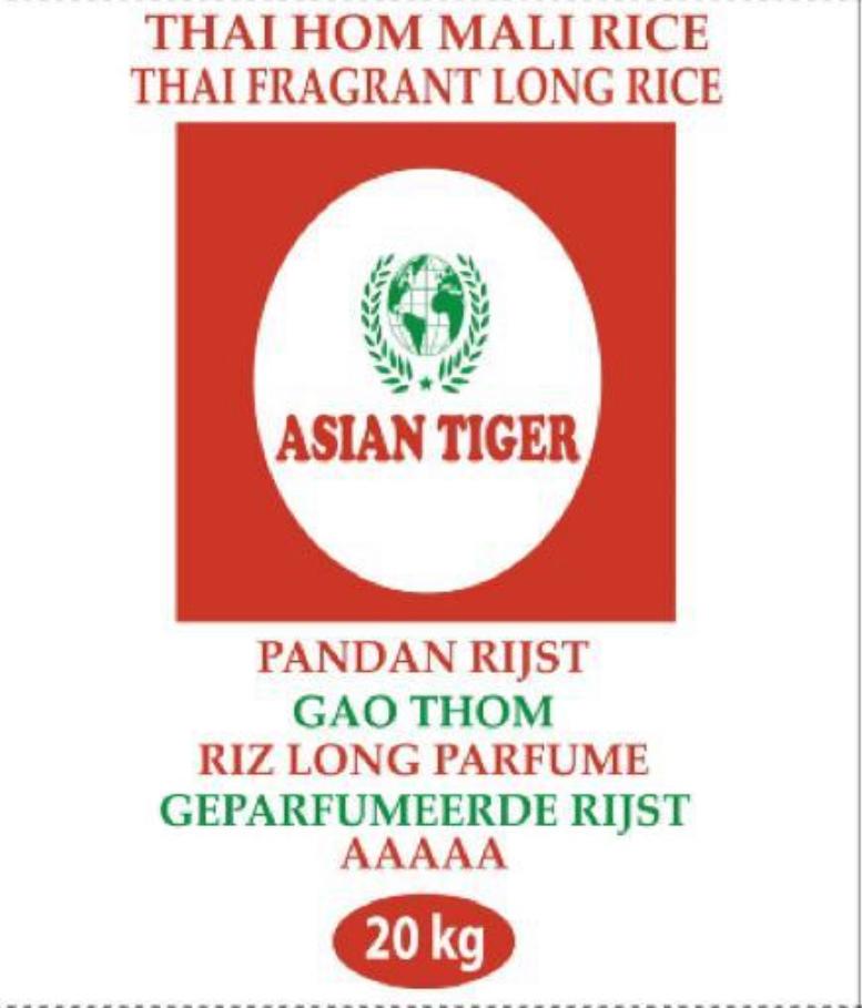 Asian Tiger thai home mali fragrant long rice AAAAA 5x5kg